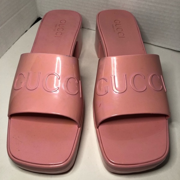 Gucci Wild Rose Pink Women's Slide Sandals size 39 US9 - Picture 17 of 17